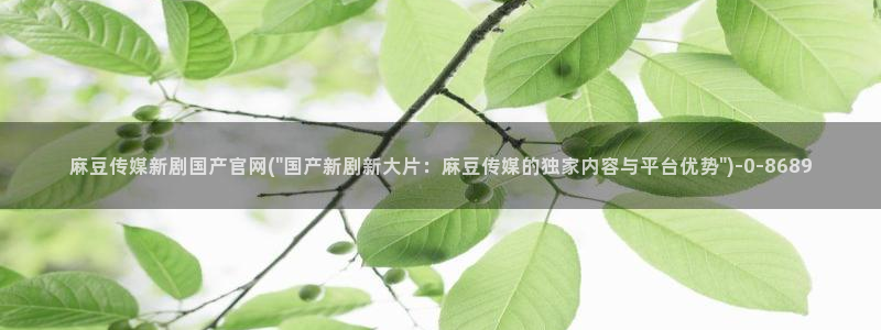 麻豆专题描述